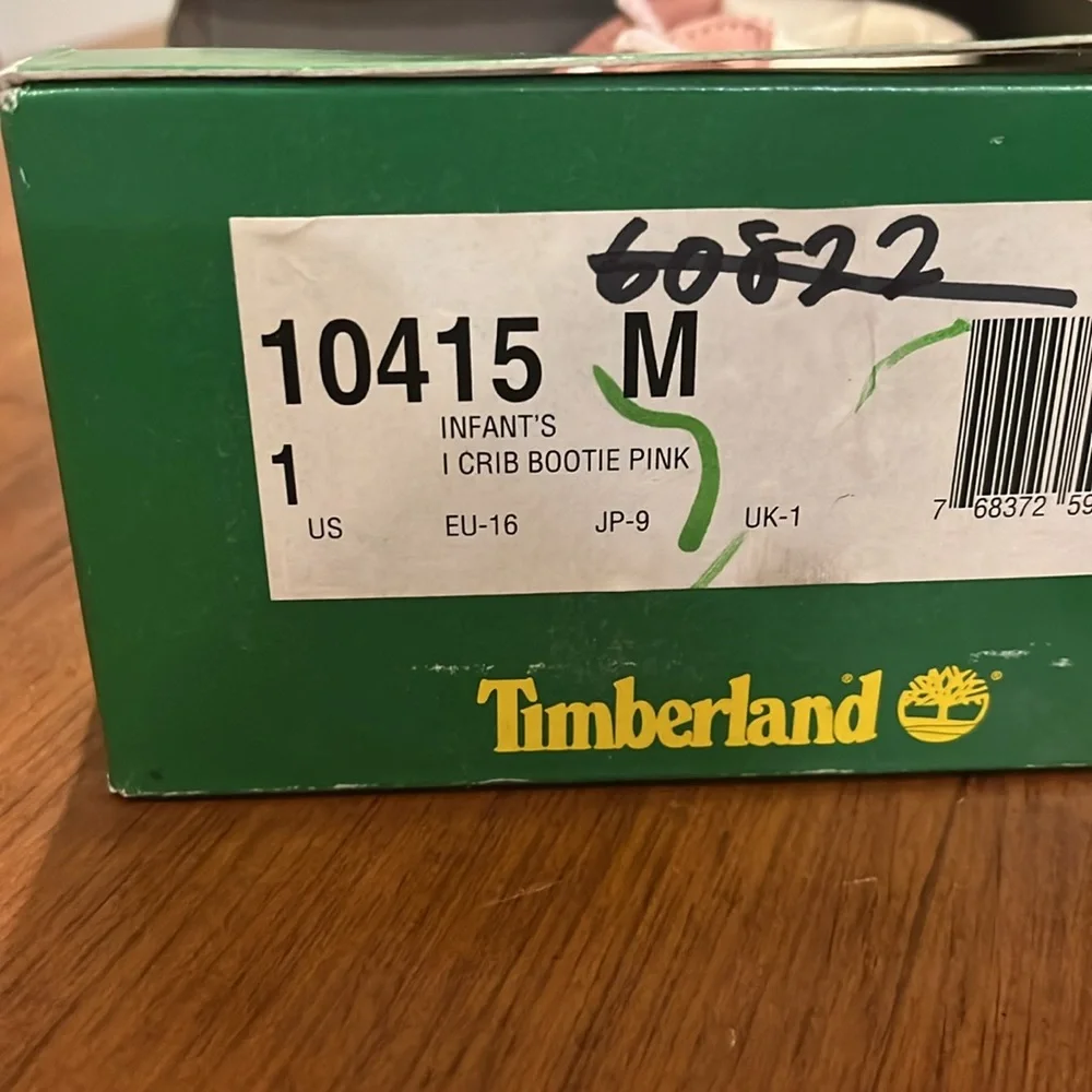 Timberland Infant Baby Crib Booties Boots Crib Shoes Girls Size 1 - 3/6 Months